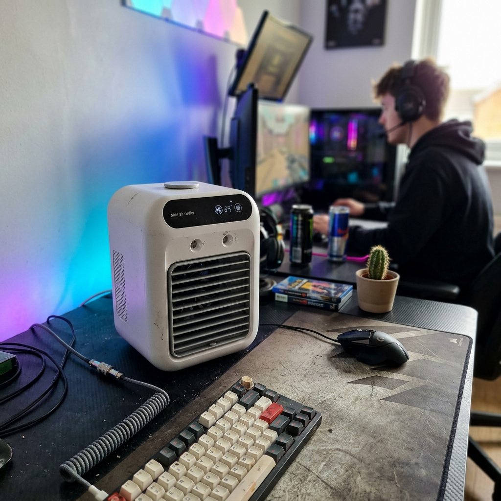 Customer using Frezoro Portable Cooling Fan 5