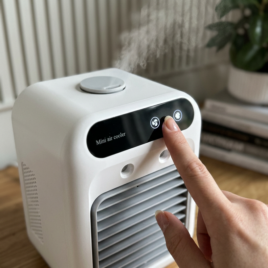 Customer using Frezoro Portable Cooling Fan 7