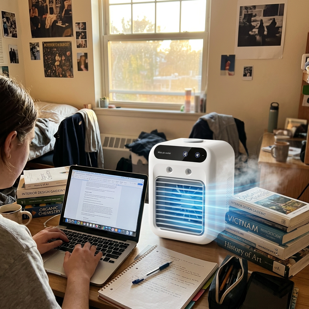 Customer using Frezoro Portable Cooling Fan 8